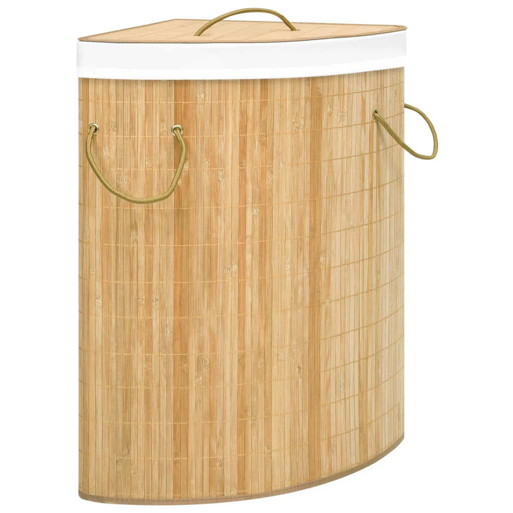 Vidaxl hoekwasmand 60 l bambù
