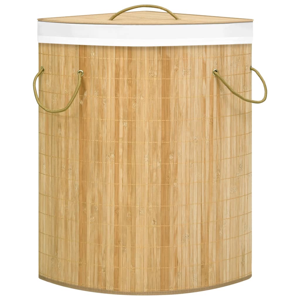 Vidaxl hoekwasmand 60 l bambù