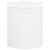 Vidaxl Hoekwasmand 60 L Bamboo White