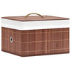 Cajas de almacenamiento de Vidaxl 4 PC Bamboo Brown