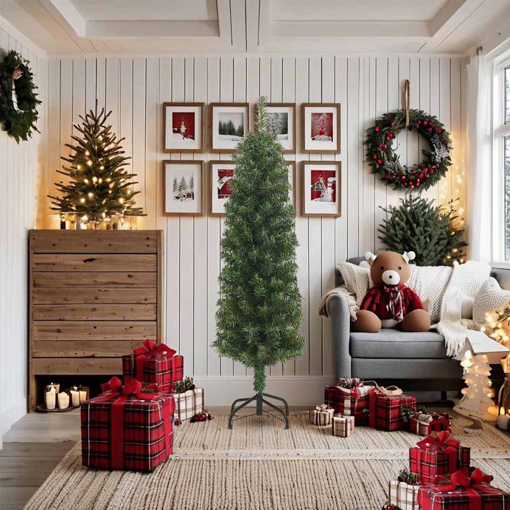 Vidaxl Kunstkerstboom con Green PVC a 180 cm stretto standard