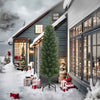 Vidaxx árbol de Navidad artificial con estándar estrecho 240 cm PVC verde