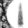 Vidaxl Kunstkerstboom con nieve estrecha de 210 cm PVC Green