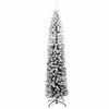 Vidaxl Kunstkerstboom con nieve estrecha de 210 cm PVC Green