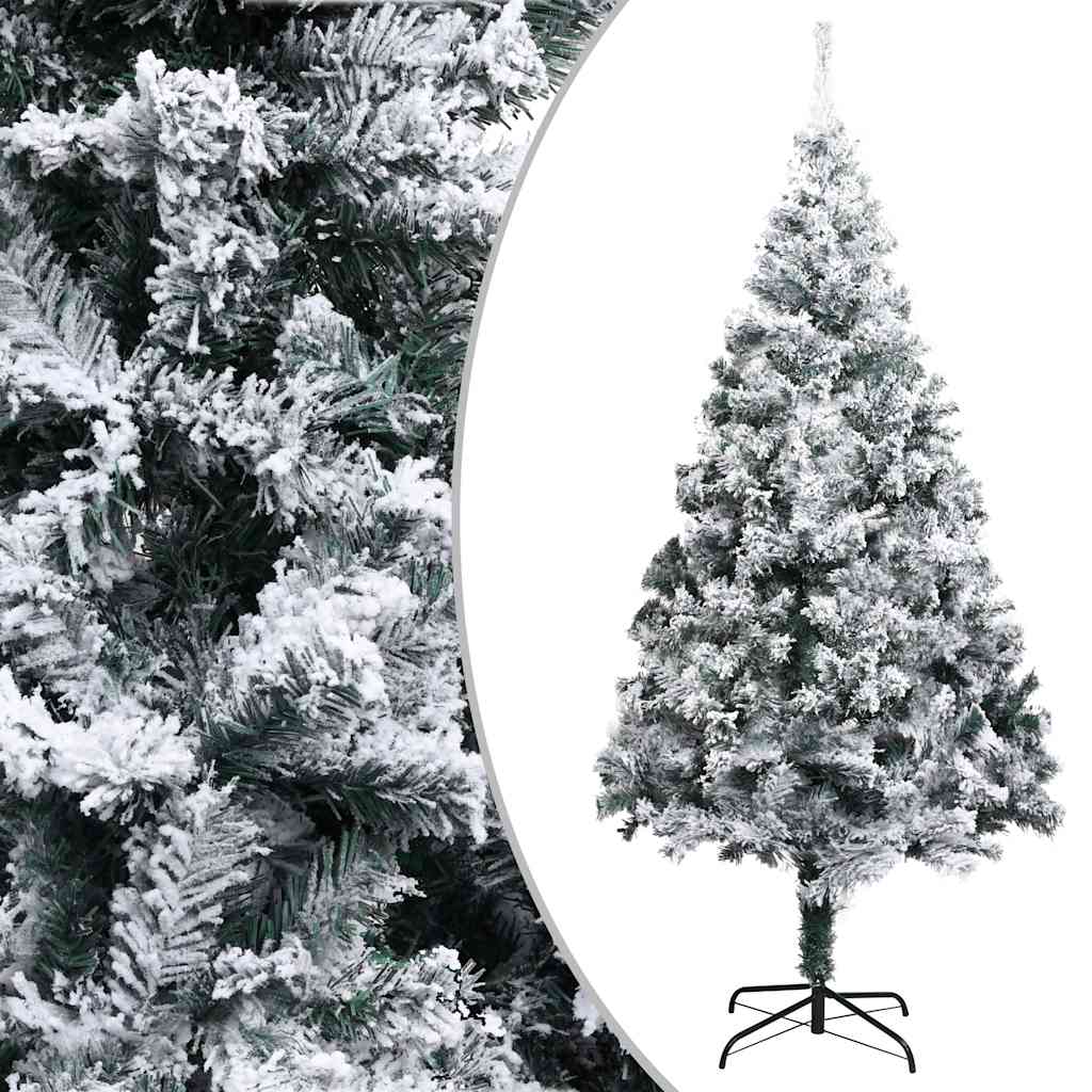 Vidaxl Kunstkerstboom con neve 180 cm verde