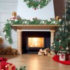 Vidaxl Garra de Navidad con luces LED 2.7 m PVC Green