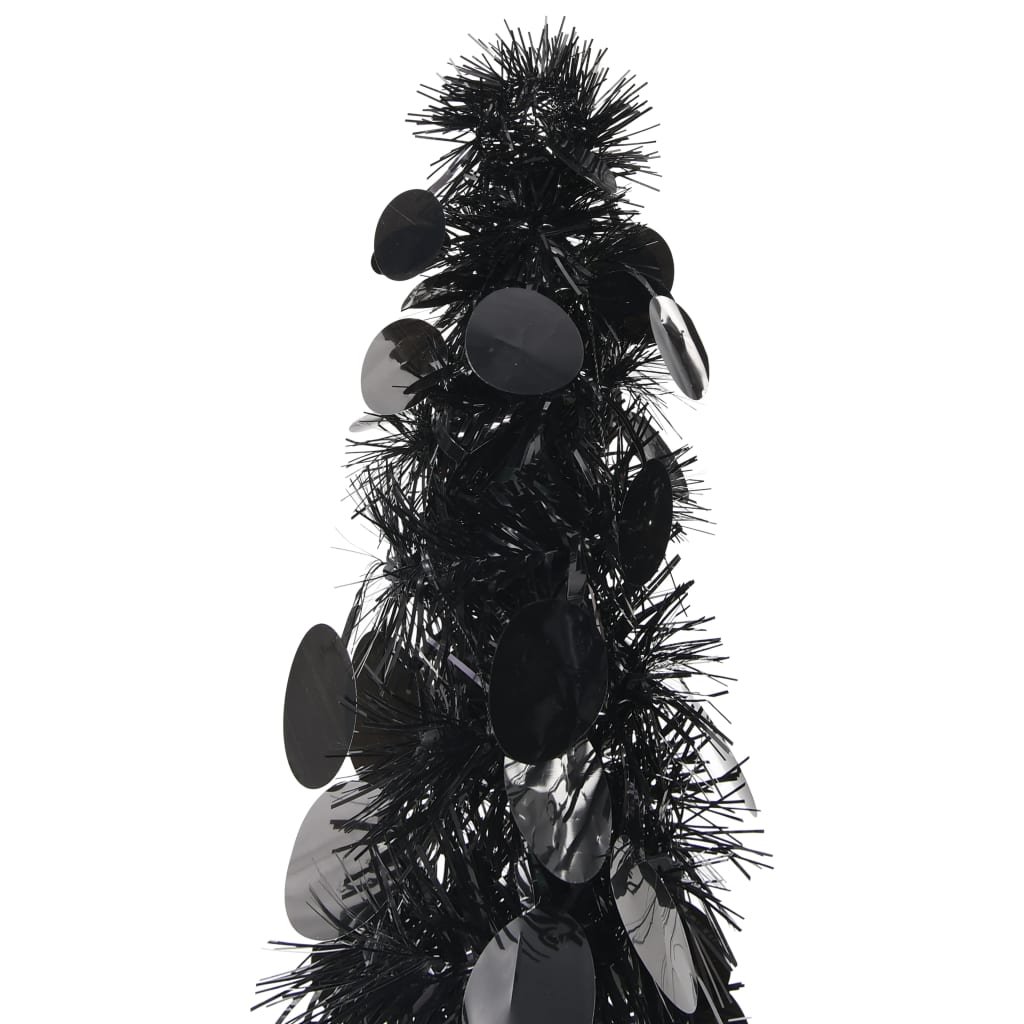 VidaXL Kunstkerstboom pop-up 180 cm PET zwart