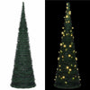 Vidaxl kerstboom with led string lights groen 150 x 150 cm pvc