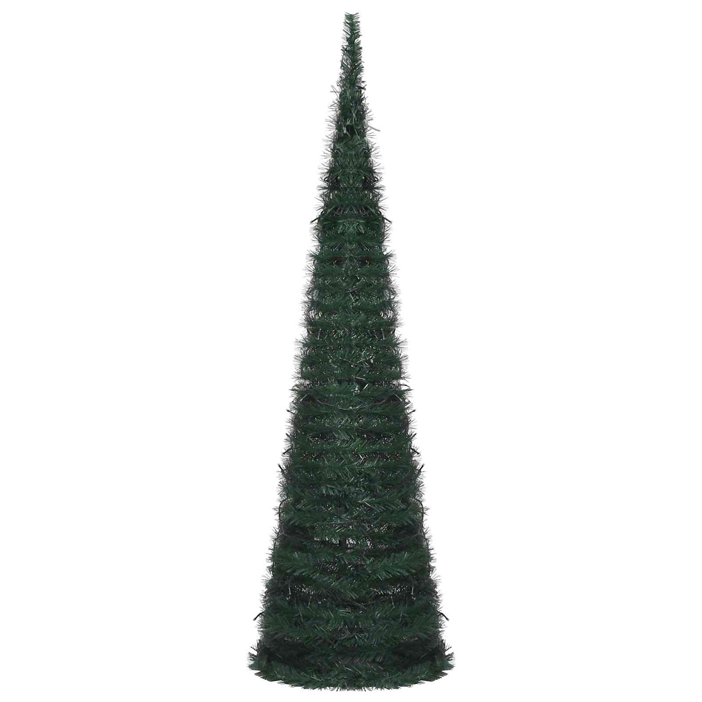 Vidaxl kerstboom with led string lights groen 150 x 150 cm pvc