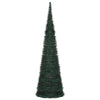 Vidaxl kerstboom with led string lights groen 150 x 150 cm pvc