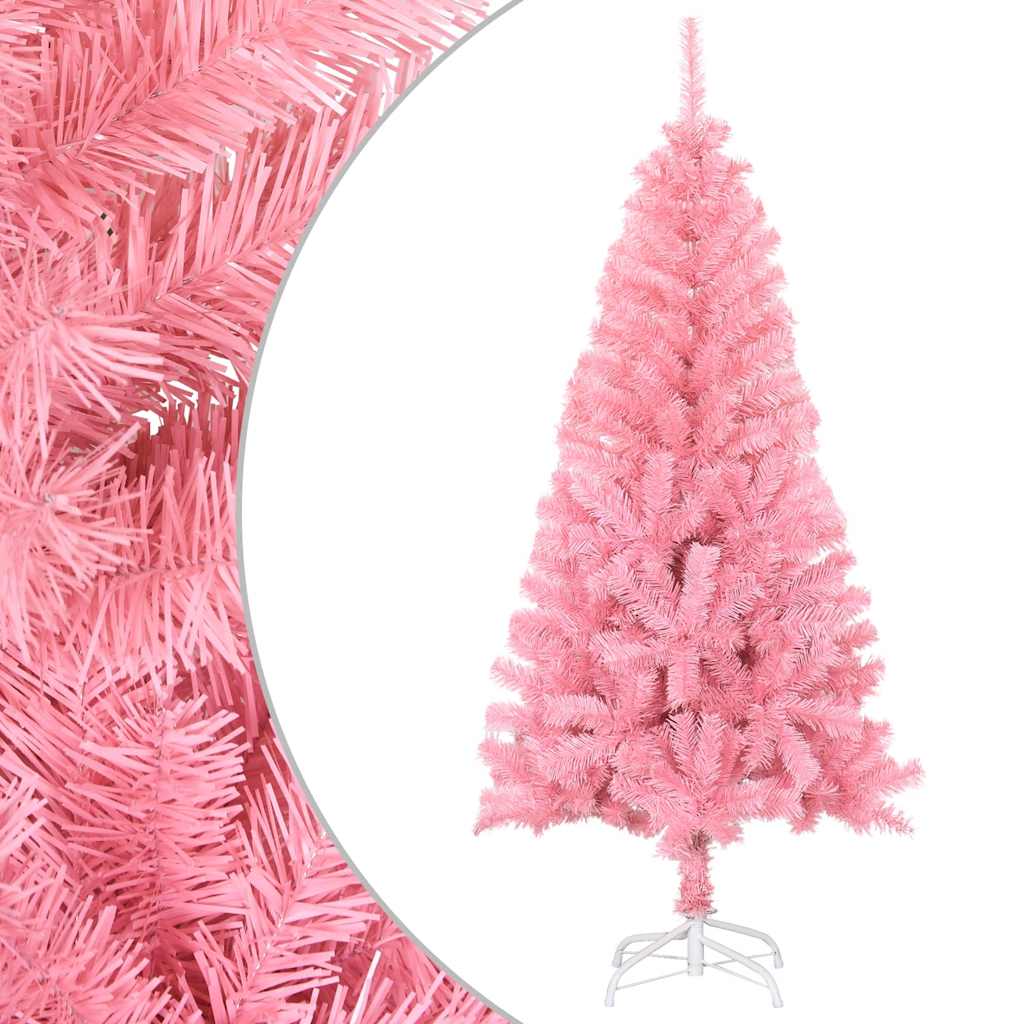 Vidaxl Kunstkerstboom con pvc di 150 cm standard rosa