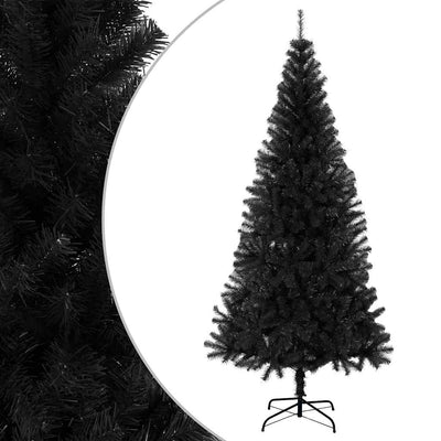Vidaxl Kunstkerstboom con estándar de 210 cm PVC Black