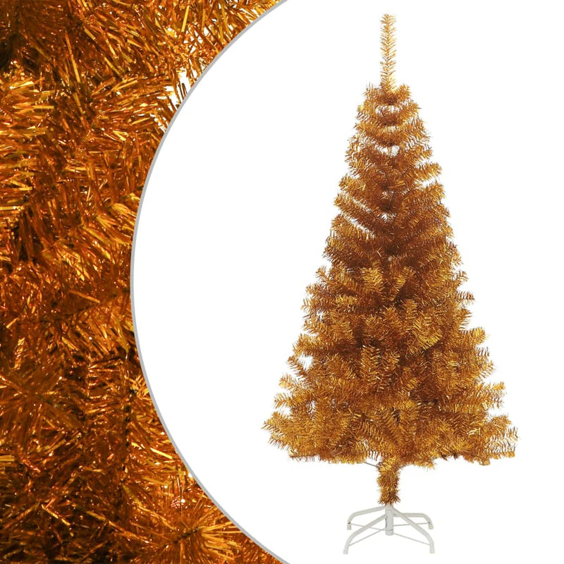 Vidaxl Kunstkerstboom con cappuccio da 150 cm standard colorato d'oro