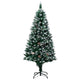 Vidaxl Kunstkerstboom con coni di pino e neve bianca 180 cm