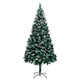 Vidaxl Kunstkerstboom con coni di pino e neve bianca 210 cm