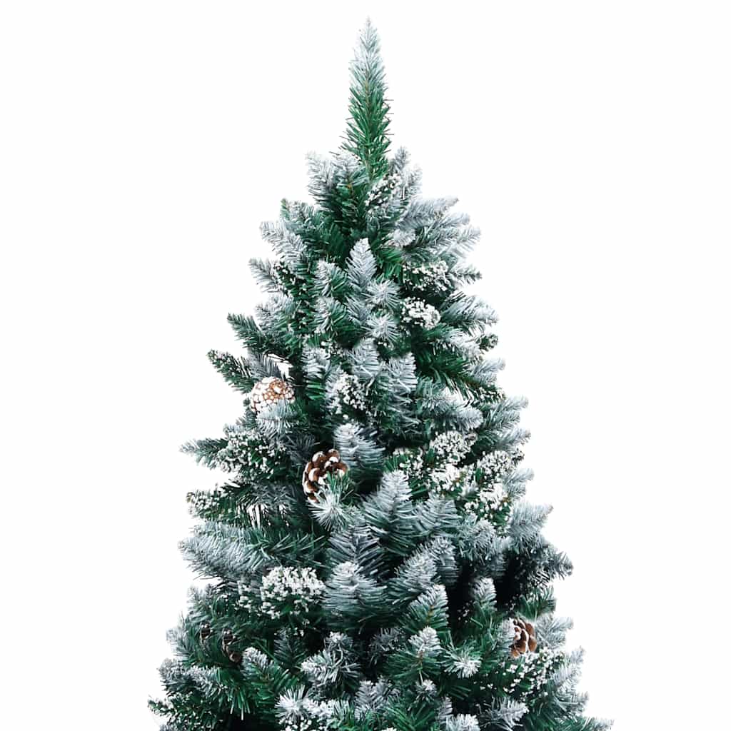 Vidaxx albero di Natale artificiale con pigne e neve bianca 240 cm