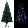 Vidaxl kunstkerstboom met standaard 210 cm glasvezel groen