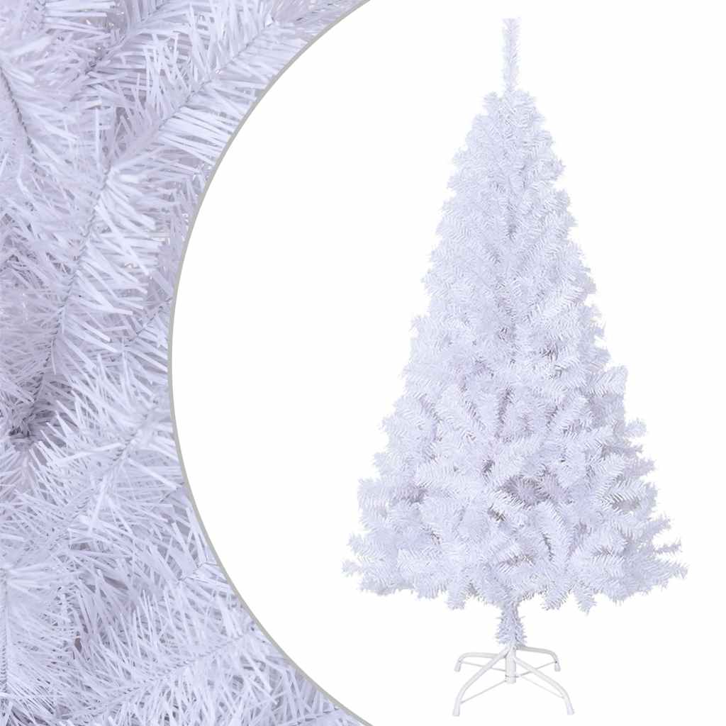 Vidaxl Kunstkerstboom con filiali spessi 150 cm PVC bianco