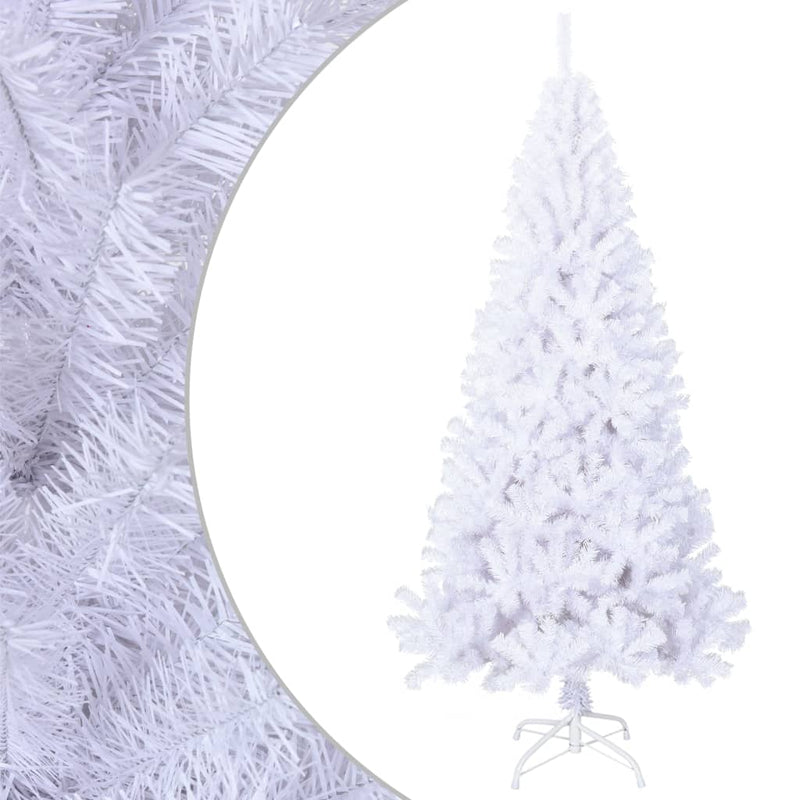 Vidaxl Kunstkerstboom con rami spessi 240 cm Pvc bianco