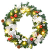 Vidaxl Christmas Greath con luci a LED 60 cm PVC Verde