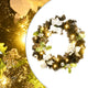 Vidaxl Christmas Greath con luci a LED 60 cm PVC nero