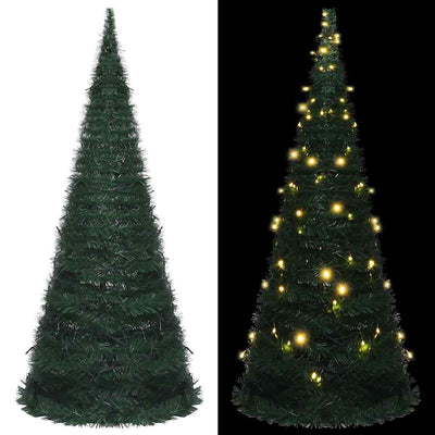 Vidaxl Kunstkerstboom con iluminación emergente de 150 cm de verde