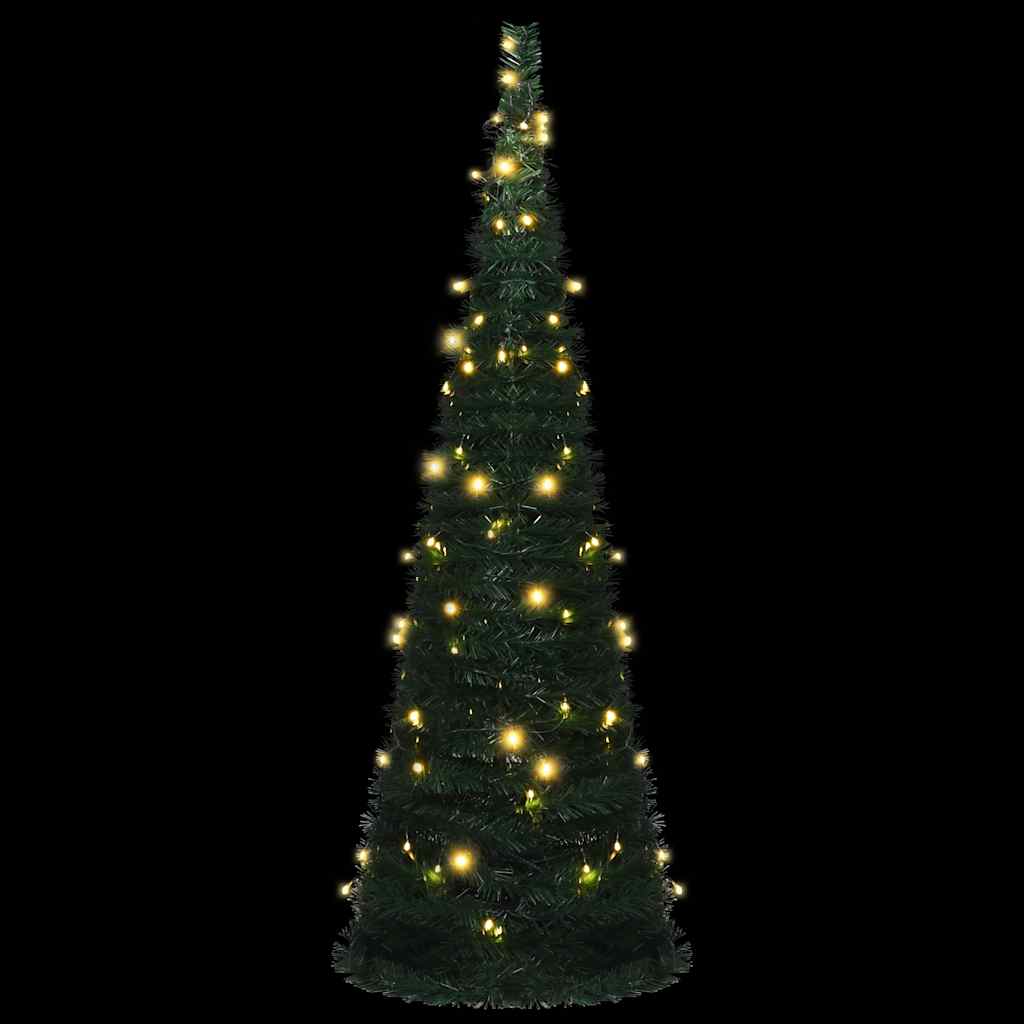 Vidaxl Kunstkerstboom con illuminazione pop-up 180 cm verde