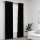 Vidaxl tende in lino look occhi dannosi 2 st 140x225 cm nero