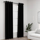 Cortinas Vidaxl Lino Mirando Ojos condenatorios 2 ST 140X245 CM NEGRO