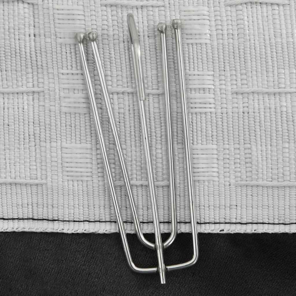 Cortinas Vidaxl Lino Blackout Hooks 2 PCS 140x245 CM Anthracite