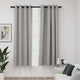 Cortinas Vidaxl Lino Mirando Ojos condenatorios 2 ST 140X175 CM GRIS