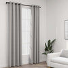 Cortinas Vidaxl Lino Mirando Ojos condenatorios 2 ST 140X245 CM GRIS