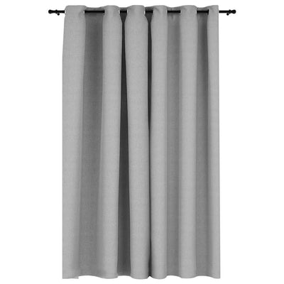 Vidaxl Cortina Lino Mira condenatoria con ojos 290x245 cm Gray