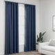 Tende vidaxl ganci blackout dall'aspetto lino 2 st 140x225 cm blu