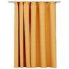 Linen con tende Vidaxl sembra dannoso con ganci 290x245 cm giallo