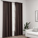 Tende vidaxl lino look ganci dannosi 2 st 140x225 cm taupe
