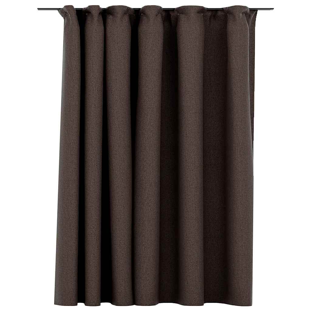 Vidaxl Curtain Lino se ve condenado con Haken 290x245 CM Tope