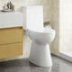 WC Vidaxl sollevato da 7 cm in ceramica in ceramica a bordo morbido