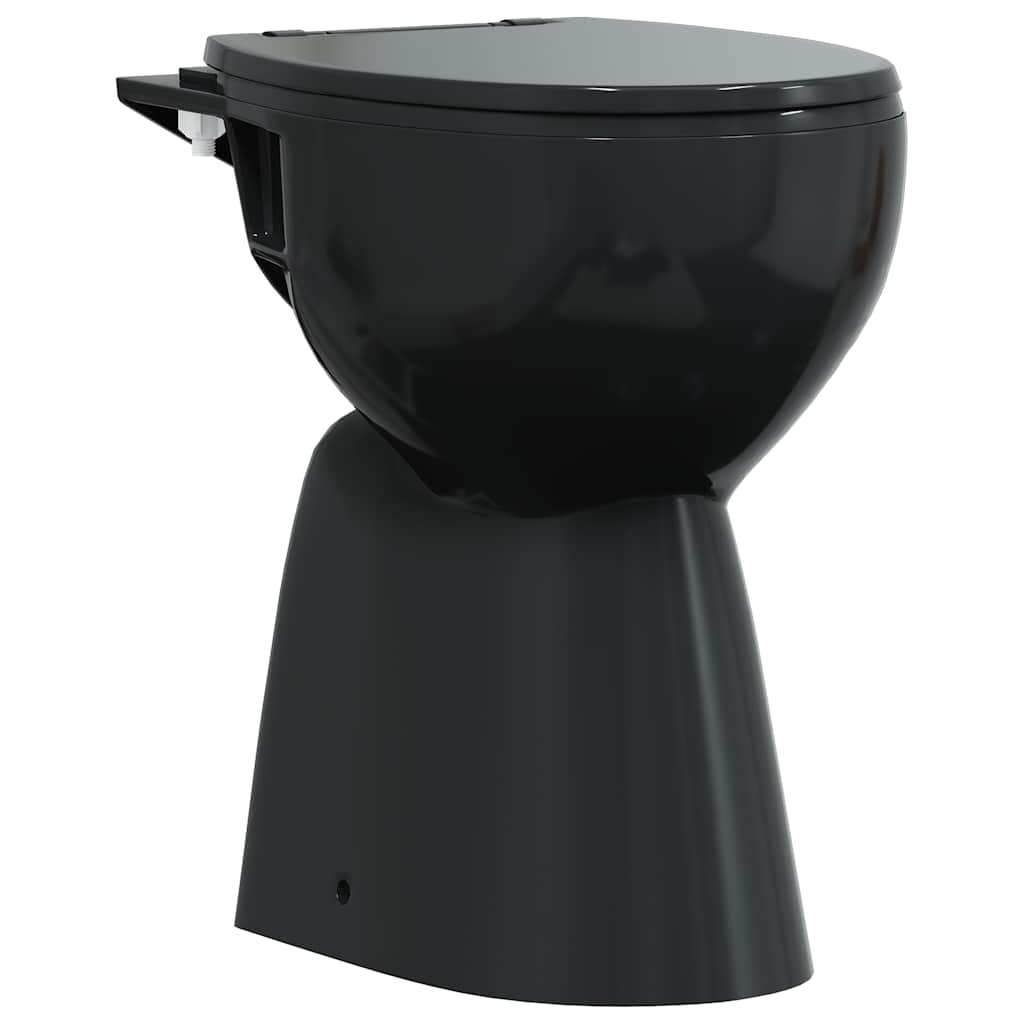 WC Vidaxl sollevato da 7 cm in ceramica in ceramica a bordo morbido