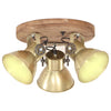 Vidaxl plafondlamp industrieel 25 w e27 42x27 cm messingkleurig