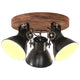 Vidaxl Lampada del soffitto industriale 25 W E27 42x27 cm nero
