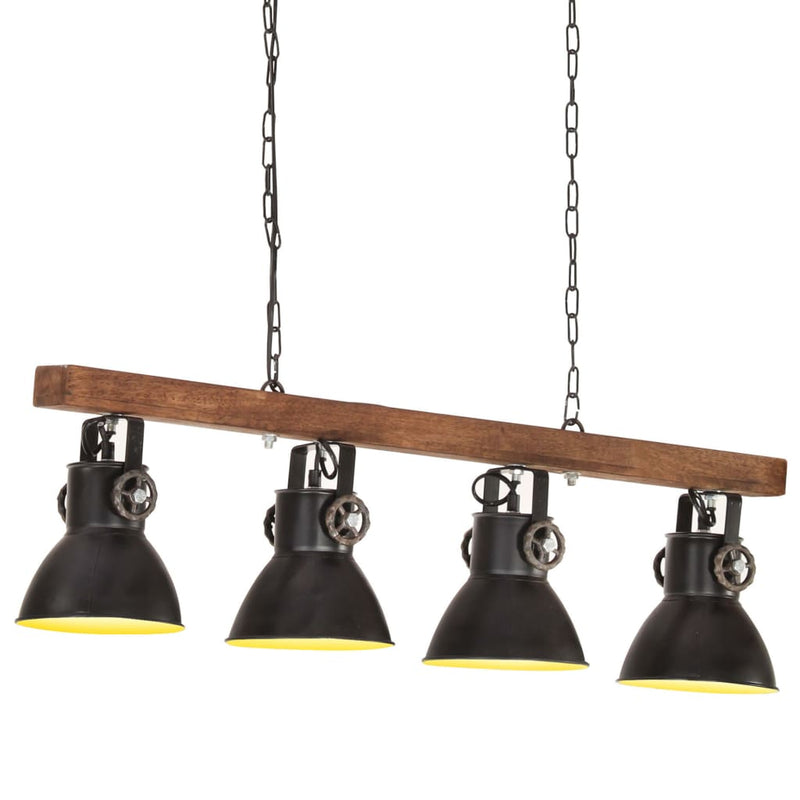 Vidaxl Lampada del soffitto industriale E27 MANGOHOUT NERO