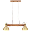 VIDAXL LAMP HANDING INDUSTRIALE 25 W E27 109 cm Ottone