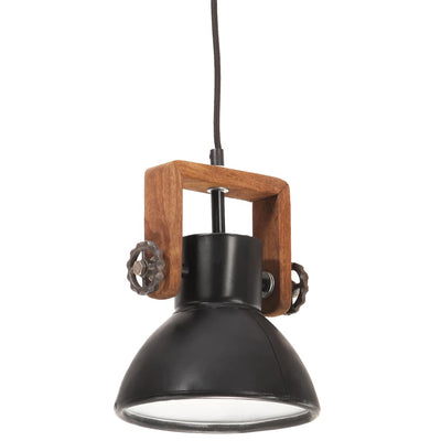 Vidaxl Lampada sospesa industriale intorno a 25 W E27 19 cm nero