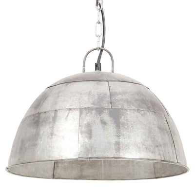 Vidaxl Lampada sospesa Vintage Industrial Round 25 W E27 41 cm di colore argento