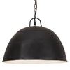 Vidaxl Lampada sospesa Vintage Industrial Round 25 W E27 41 cm nero