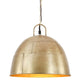Vidaxl Lampada sospesa Vintage Industrial Round 25 W E27 31 cm Ottone