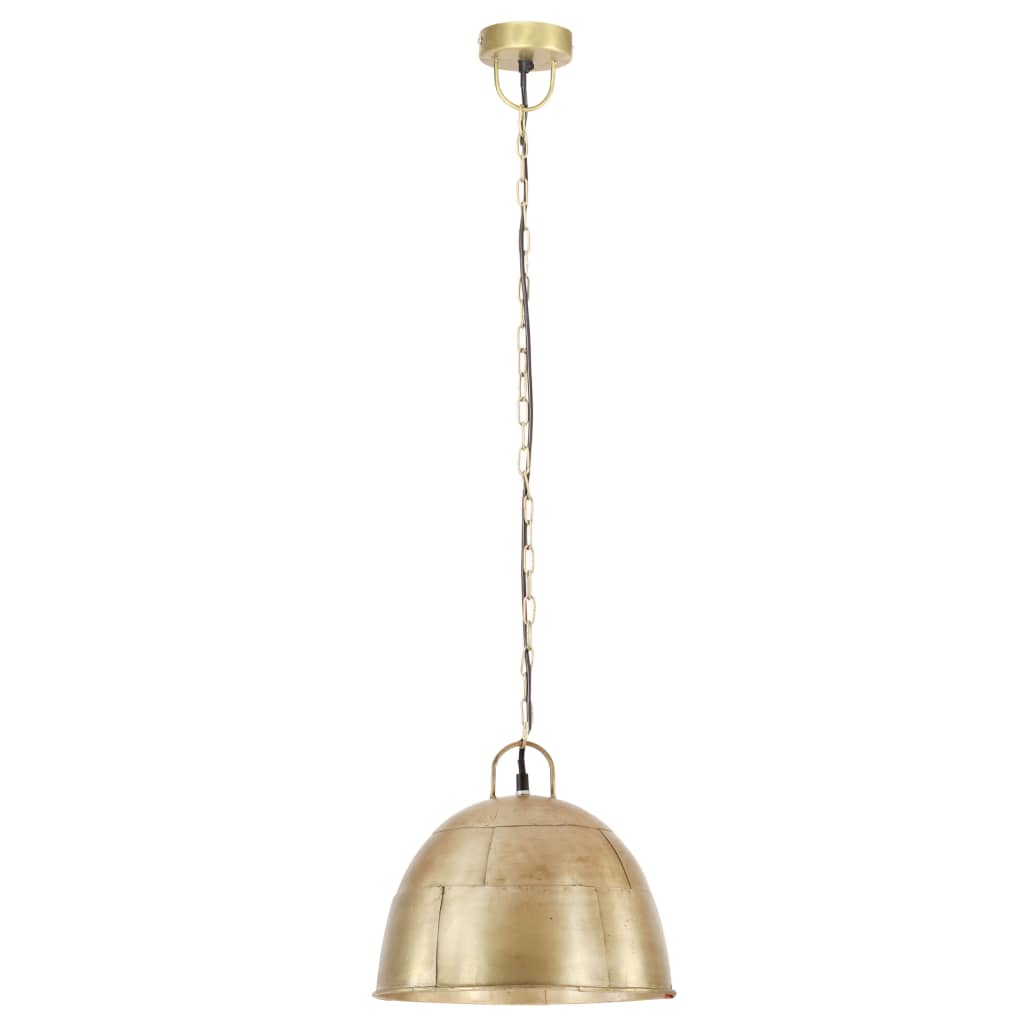 Vidaxl Lampada sospesa Vintage Industrial Round 25 W E27 31 cm Ottone