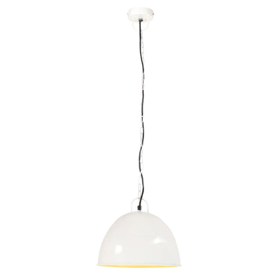 Vidaxl Lampada sospesa Vintage intorno a 25 W E27 31 cm bianco