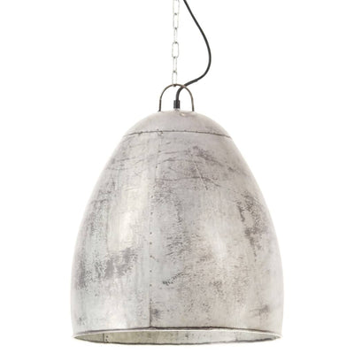 Vidaxl Lampada sospesa industriale intorno a 25 W E27 42 cm di colore argento